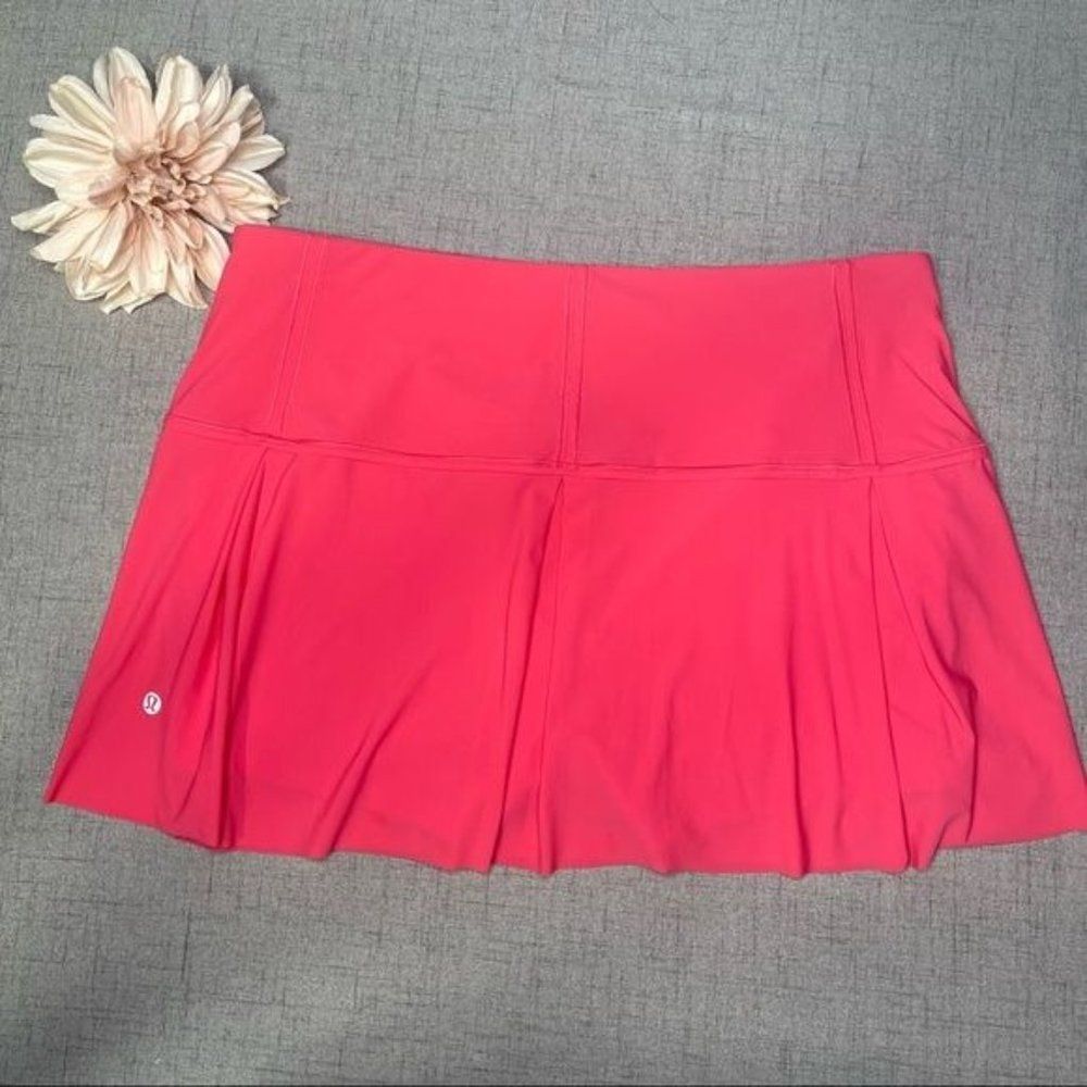 Lululemon Neon Pink Lost in Pace Skirt Lip Gloss 12 - Picture 7 of 10